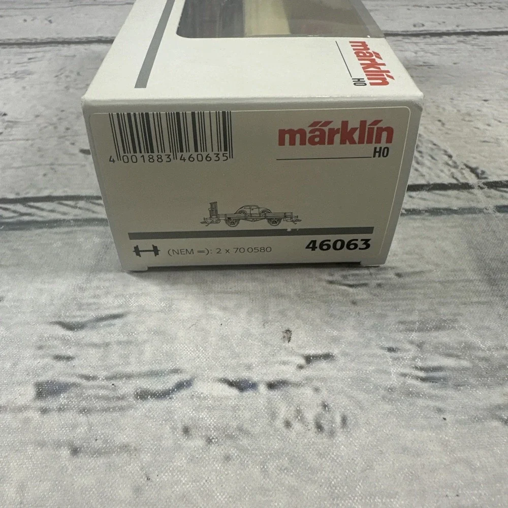 Märklin 46063 H0 DB X05 Low-Side Car Wiking VW Beetle Feuerwehr Ep III 2005